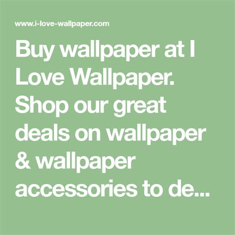Buy Wallpaper At I Love Wallpaper Shop Our Great Deals On Wallpaper