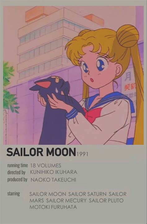Sailor Moon Minimalist Poster Minimalist Film Posterleri Retro