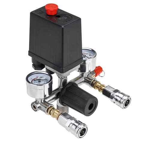 220v Air Compressor Pressure Switch Control Valve Manifold