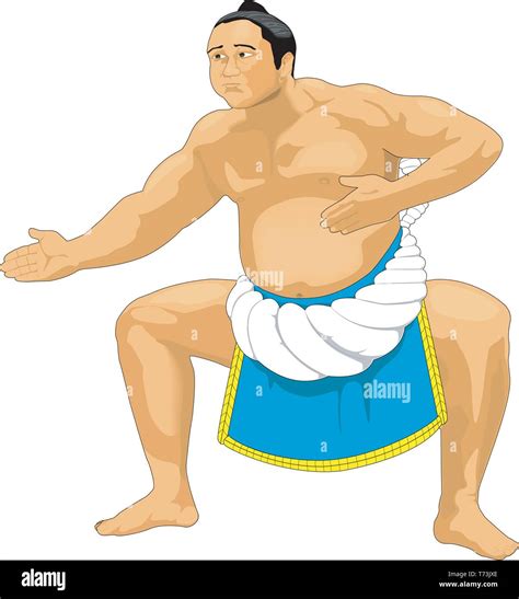 Sumo Wrestler Pose Stock Vector Images Alamy