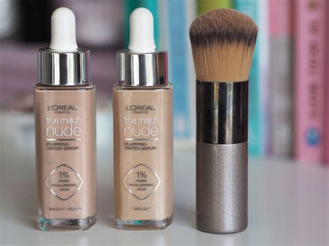 The LOreal Paris True Match Nude Plumping Tinted Serum Foundation Review With Before After