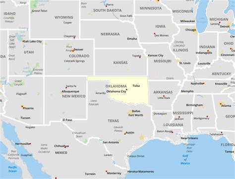 Geography Of Oklahoma Geography Realm