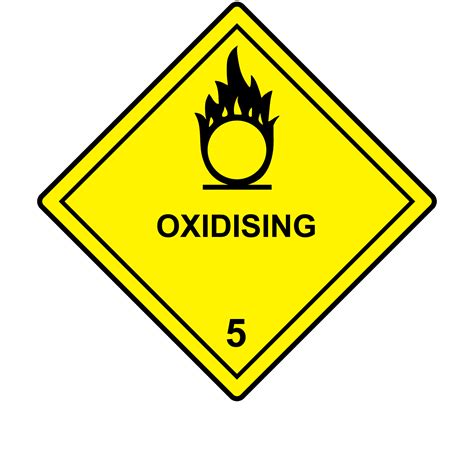 Buy Oxidising Labels Hazard Warning Diamonds