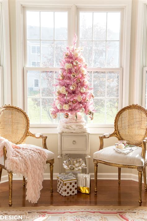 Using A Pink Christmas Tree For Romantic Holiday Style