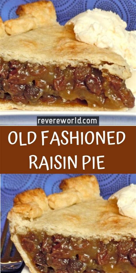 Recipe Apple Raisin Pie Worldrecipes