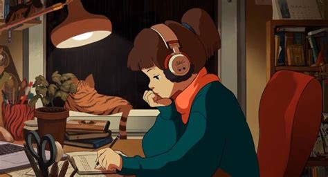 Anime Girl Doing Homework — Programas De Capacitación