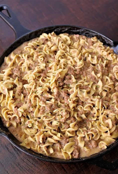 Easy Ground Beef Stroganoff (25-Minute Meal) - Kindly Unspoken