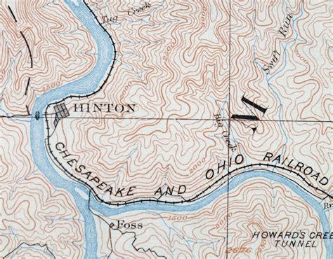 Hinton Union Rainelle West Virginia Antique Usgs Topo Map 1892