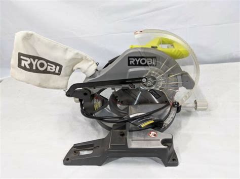 Ryobi 10 In 120v 14a Compound Miter Saw Chop Saw With Laser Model