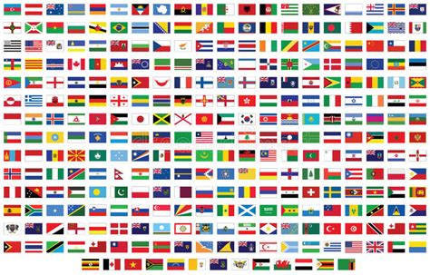 204 Flags Of The World Stock Vector Illustration Of Brazil 7578705