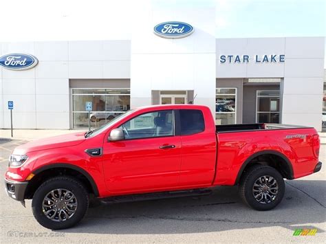 2021 Race Red Ford Ranger Xlt Supercab 4x4 140804957 Photo 1