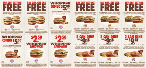 $5 off $25+ for all guests who download and order through montanas app. Burger King Canada New Printable Coupons: Buy One Get One ...