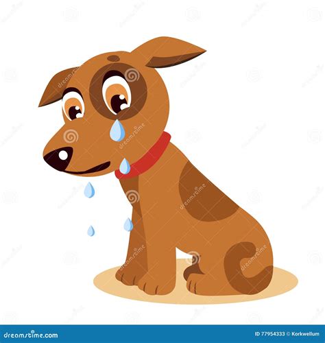 Crying Dog Emoji Crying Dog Face Sad Crying Dog Stock Vector