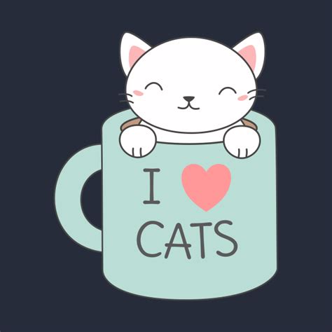 Cute And Kawaii L Love Cats Cute Cat T Shirt Teepublic