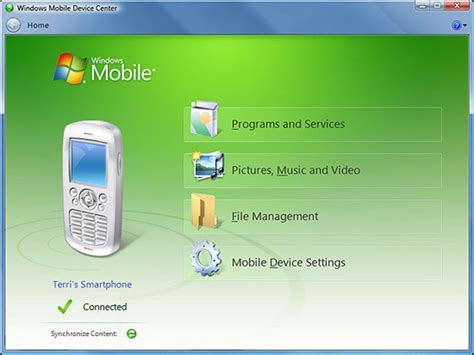 Windows Mobile Device Center Windows Descargar
