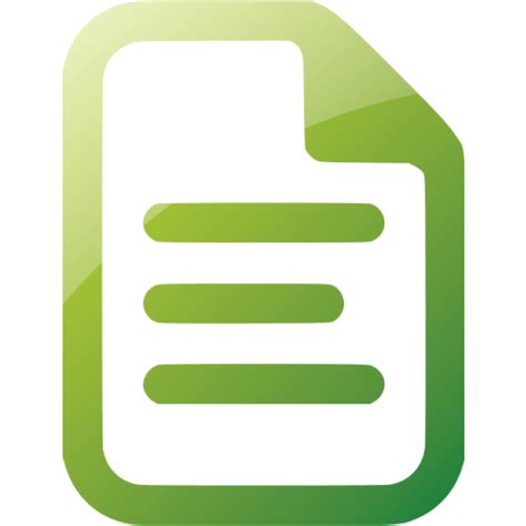 Web 2 Green Document Icon Free Web 2 Green File Icons Web 2 Green