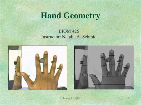 Ppt Hand Geometry Powerpoint Presentation Free Download Id3261062