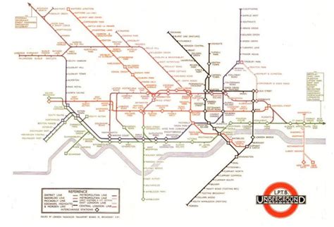1930 London Tube Train Harry Beck Underground Map Museum Postcard