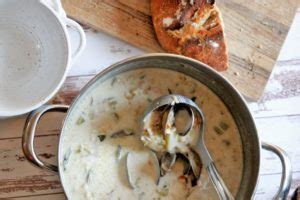 The problem with milk is that it is less stable, especially if you try to hold it at high heat; Five Star Boston Clam Chowder - Loriana Shea Cooks