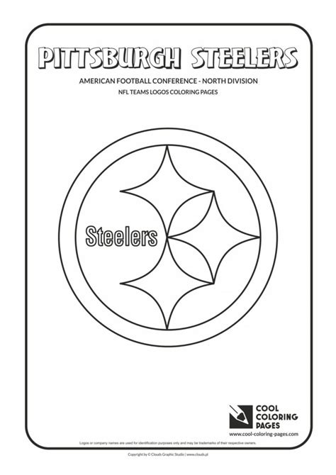 Cool Coloring Pages Pittsburgh Steelers Nfl American Football Teams