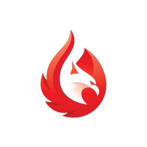 Premium Vector Modern Bird Head And Fire Or Flame Logo Design Phoenix