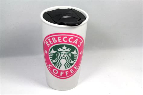 Starbucks Travel Mug Ceramic Starbucks Mug Personalized