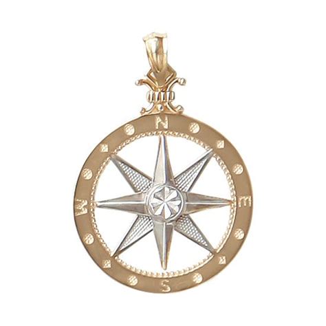 Compass Rose Pendant | Compass rose pendant, Gold compass, Compass rose