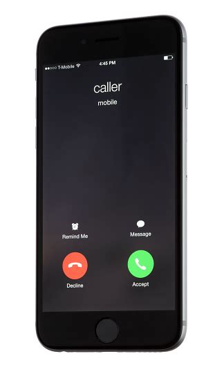 Incoming Call On An Apple Iphone 6 Stock Photo Download Image Now