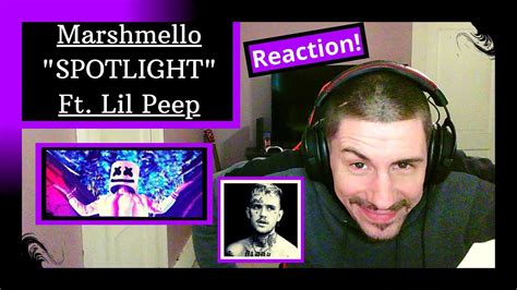 marshmello x lil peep spotlight [reaction] i wish they made a whole album together youtube