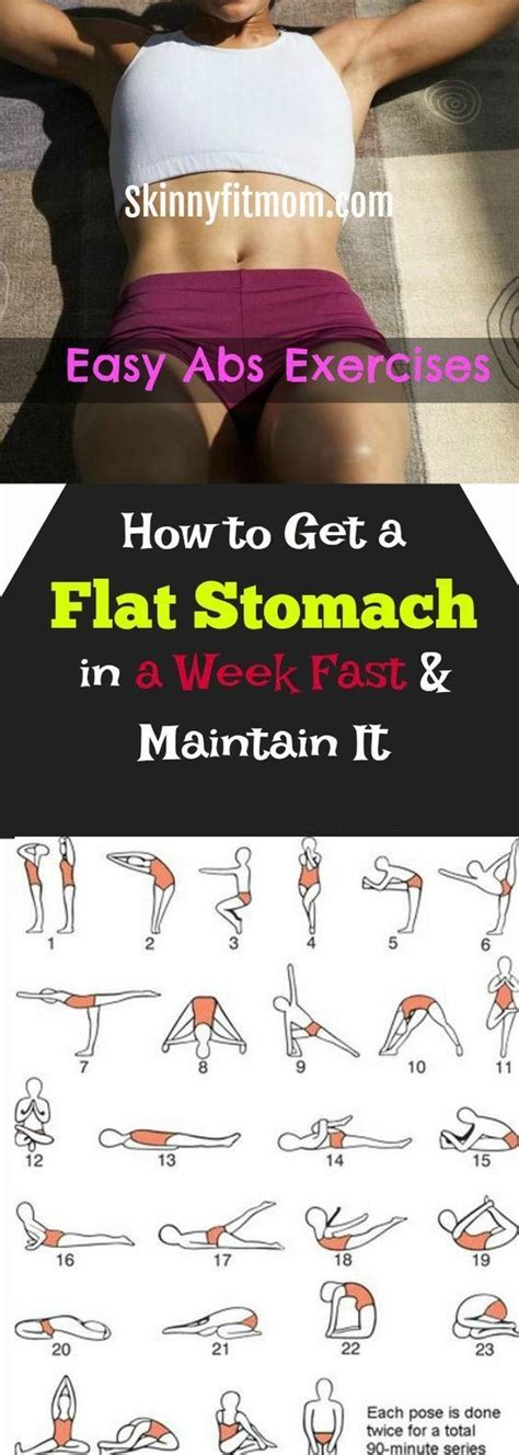 How To Get A Flat Stomach In A Week Fast And Maintain It With Easy Abs