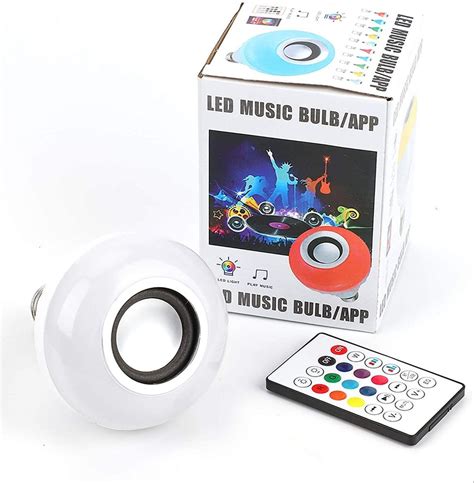 Cool White B22 Led Light Bulb With Bluetooth Speaker Rgb Self Changing
