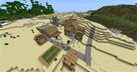 Minecraft 125 Seed Village With 9 Diamonds Minecraft Project