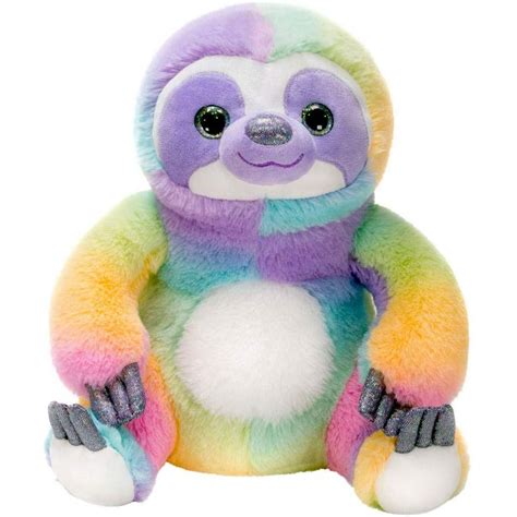 Fiesta Toys Rainbow Sherbet Sloth Plush Stuffed Animal Toy Walmart