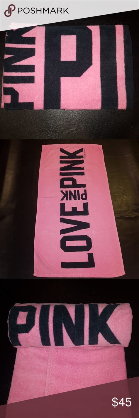 Pink Victorias Secret Beach Towel Rare 2012 Ed This Is An Authentic