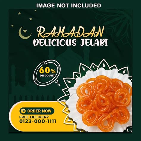 Ramadan Special Food Banner Design Facebook E Instagram Template Psd