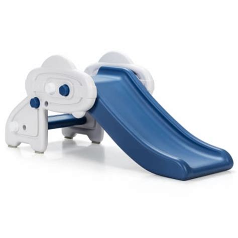 Baby Slide Indoor First Play Climber Slide Set For Boys Girls Bluegray