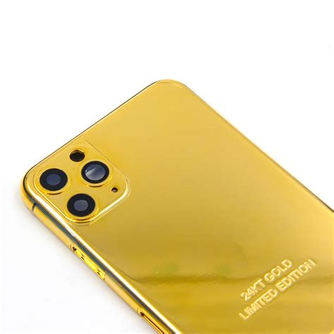 For Iphone 11 Pro Max 24k Gold Plated Housing Replacement Cover For