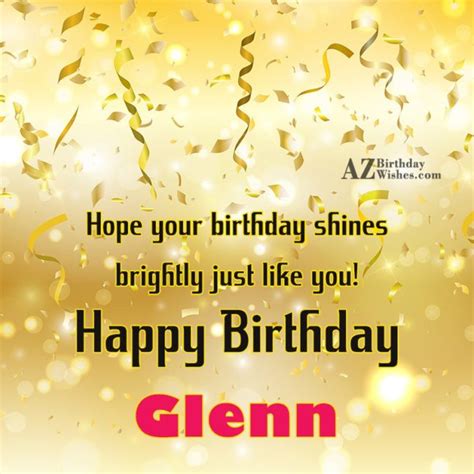 Happy Birthday Glenn Azbirthdaywishes Com