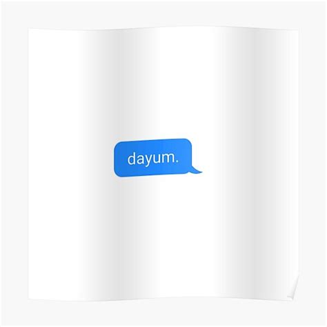 Dayum Slang Funny Sticker Poster By Humourhouse Redbubble