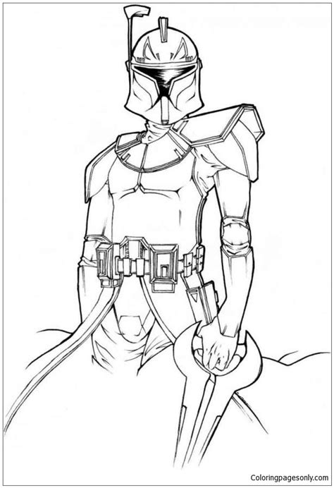 Star Wars Of Boba Fett Coloring Page Free Printable Coloring Pages