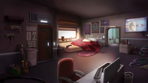 Artstation Sci Fi Room Concept