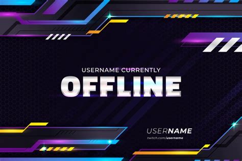 Use our twitch banner maker for free to impress your followers and gain new fans. Offline twitch banner template | Free Vector