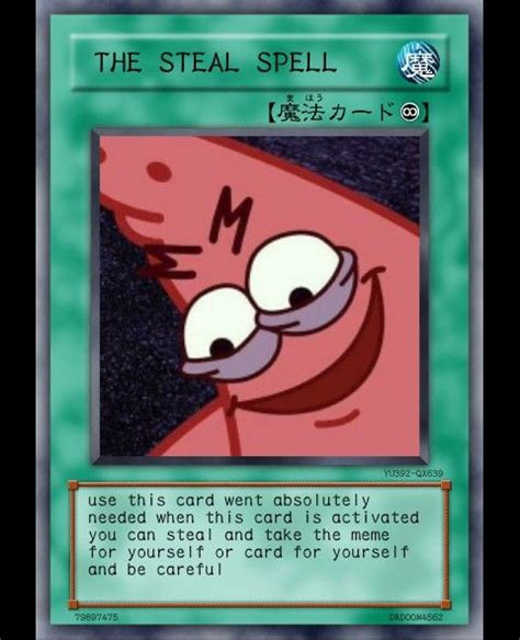 Steal meme card is a good product. Pin on cards