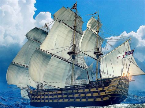 Cool Wallpaper Frigate Sailing Ship Flagship Free Best Backgrounds