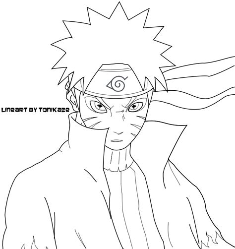 Lineart Uzumaki Naruto By Tonikaze On Deviantart