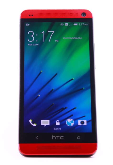 Htc One M7 Pn072 Sprint 32gb Android Smartphone Red Htc One M7 Htc