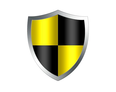 Black and Yellow Shield Logo - LogoDix png image