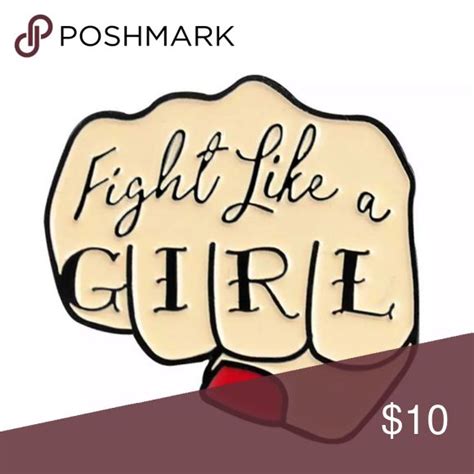 3 For 30 Fight Like A Girl Enamel Pin Boutique Fight Like A Girl