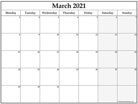 2021 Calendar Monday Sunday Best Calendar Example
