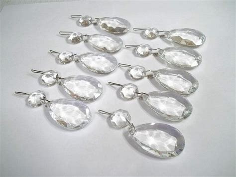 Excellent Quality Chandelier Crystal Teardrops 1 1 2 Lot Of TEN 1 5
